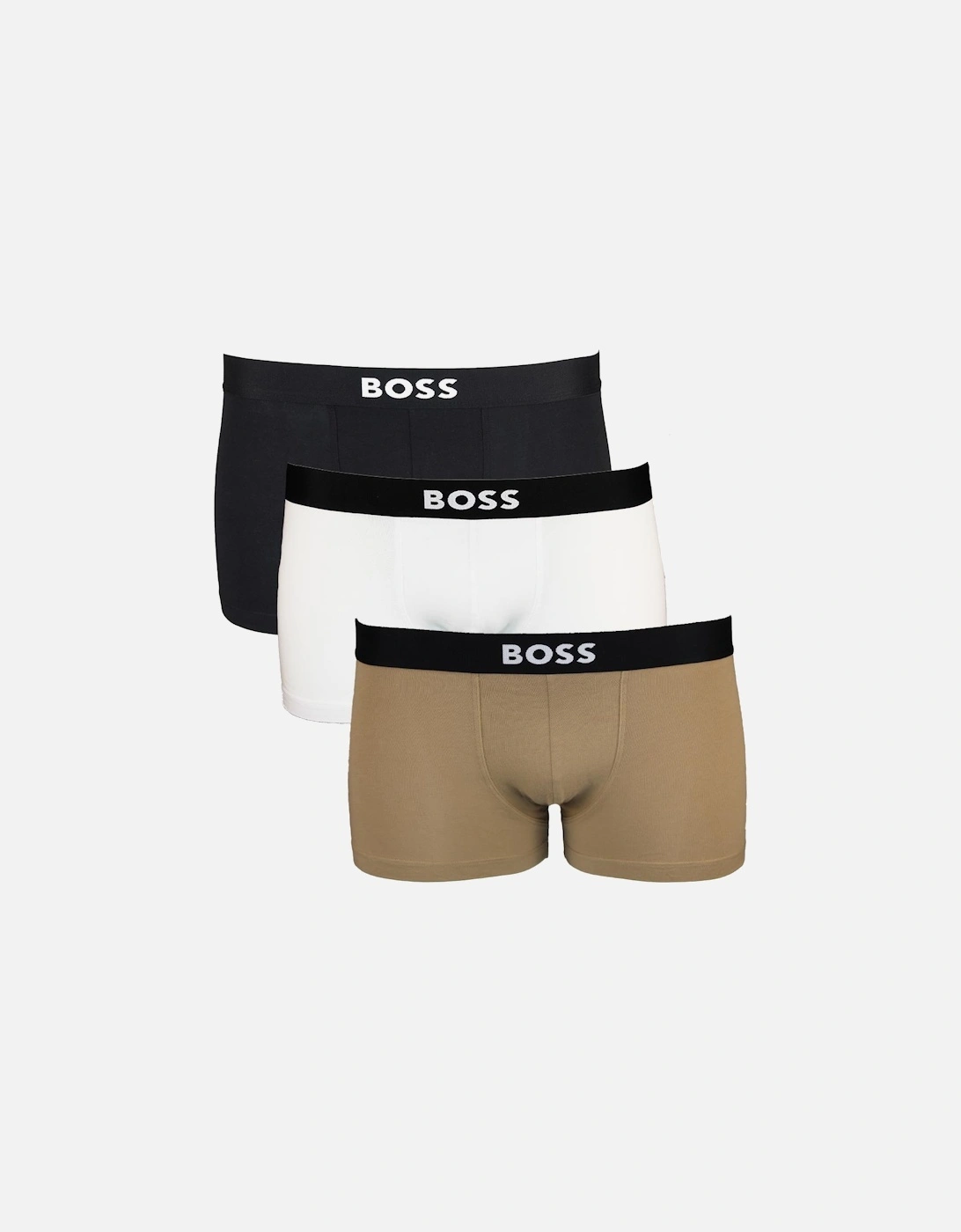 BOSS 3-Pack Boss One Boxer Trunks, Black, White, Beige, 6 of 5