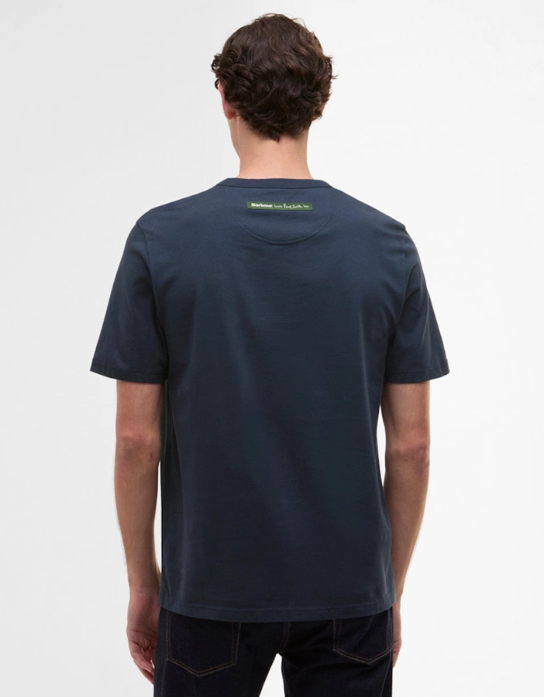 Barbour PS Wax Tin T-Shirt NY91 Navy