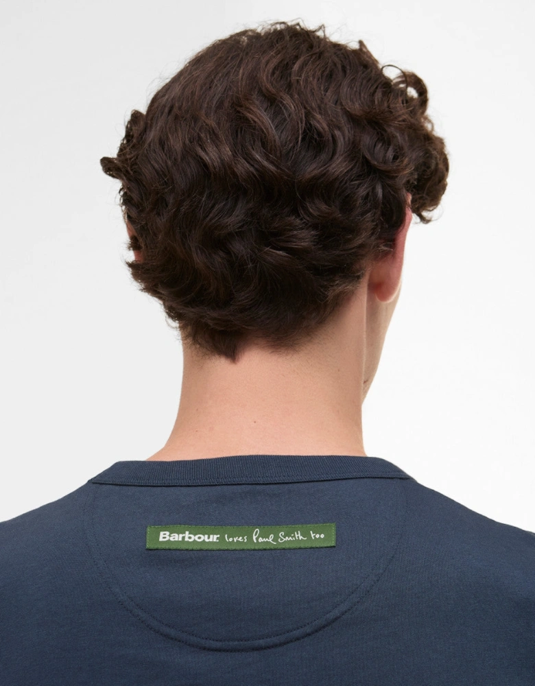 Barbour PS Wax Tin T-Shirt NY91 Navy