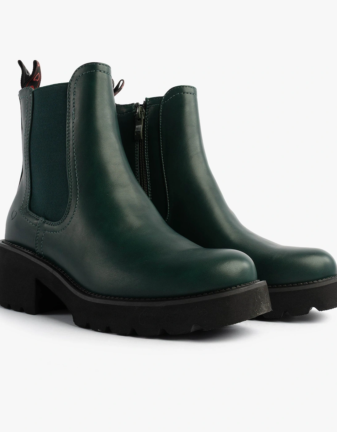 HONEYBELLE Womens Chelsea Boots evergreen