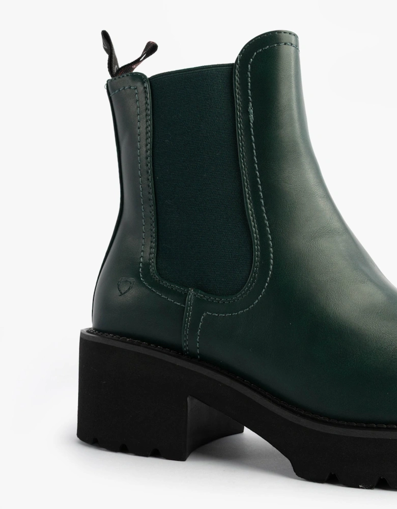 HONEYBELLE Womens Chelsea Boots evergreen