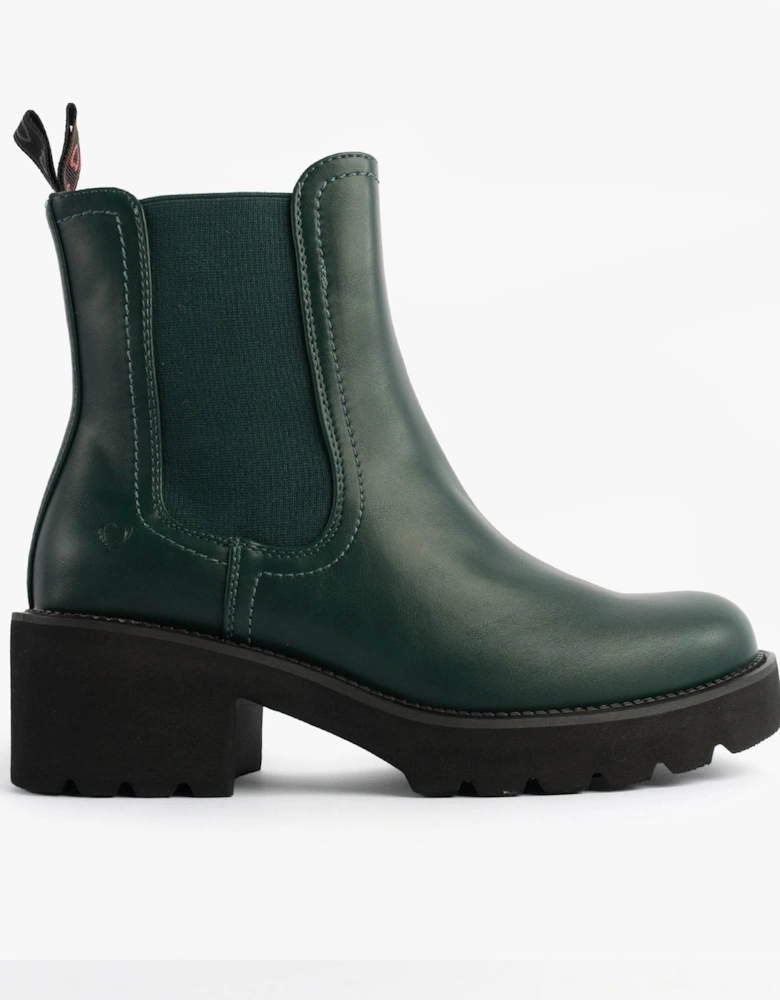 HONEYBELLE Womens Chelsea Boots evergreen