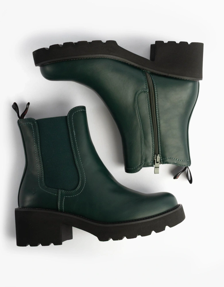 HONEYBELLE Womens Chelsea Boots evergreen