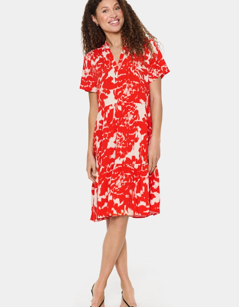 EdaSZ Short Sleeve Knee Length Dress