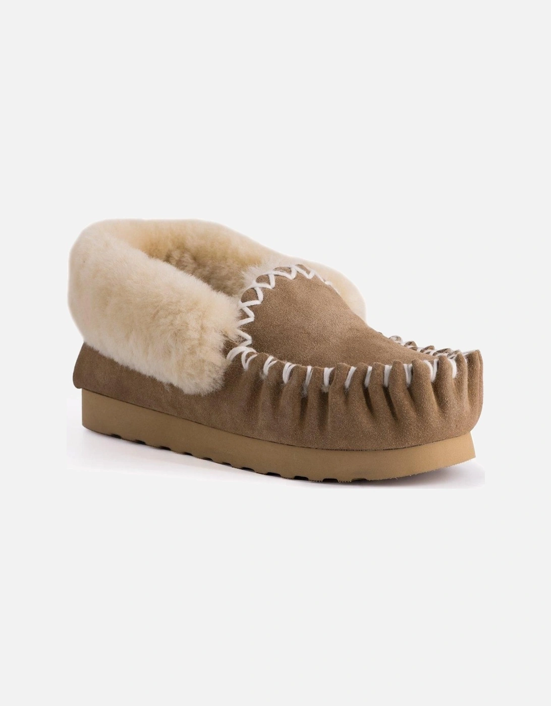 Hand Stitched  Sheepskin Moccasin, 2 of 1