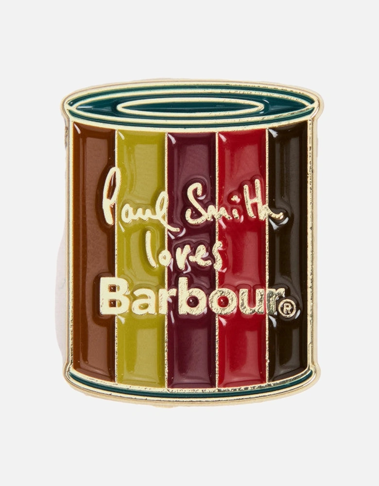 Barbour PS Pin Badge MI31 Wax Tin