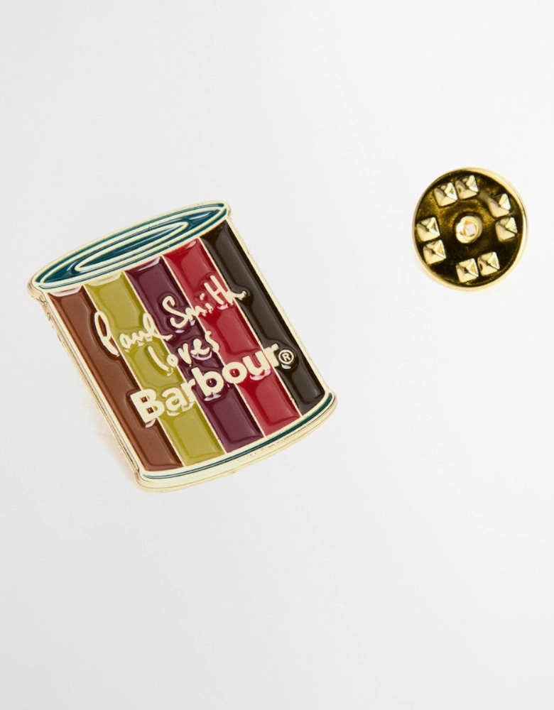 Barbour PS Pin Badge MI31 Wax Tin