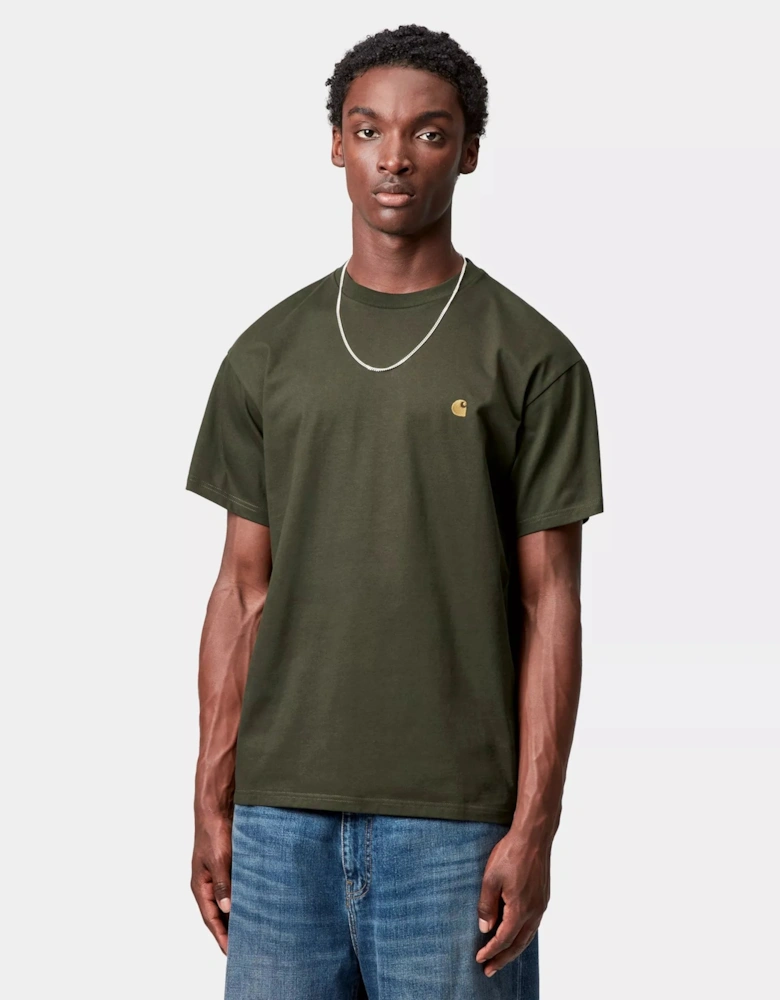 CARHARTT CHASE T-SHIRT OLIVE/GOLD