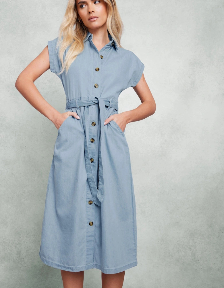 Petite Denim Shirt Dress