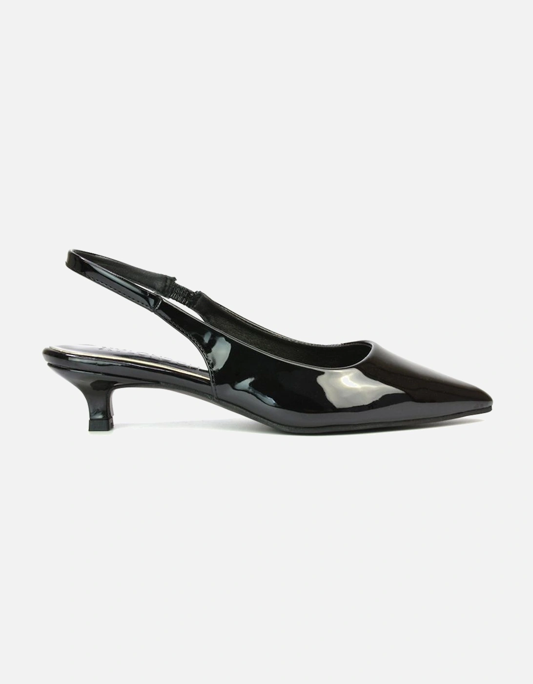 'Jenny'  Pointed Toe Low Kitten Heel Slingback Pumps, 2 of 1