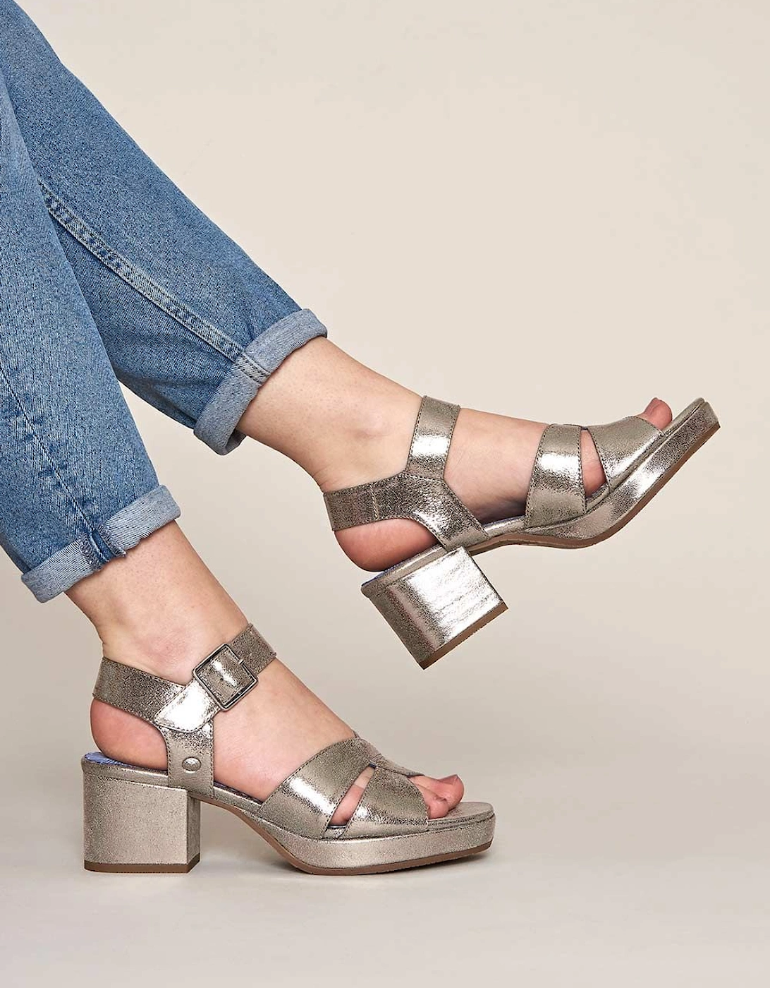 'Araniko' Chunky Heel Sandals, 2 of 1