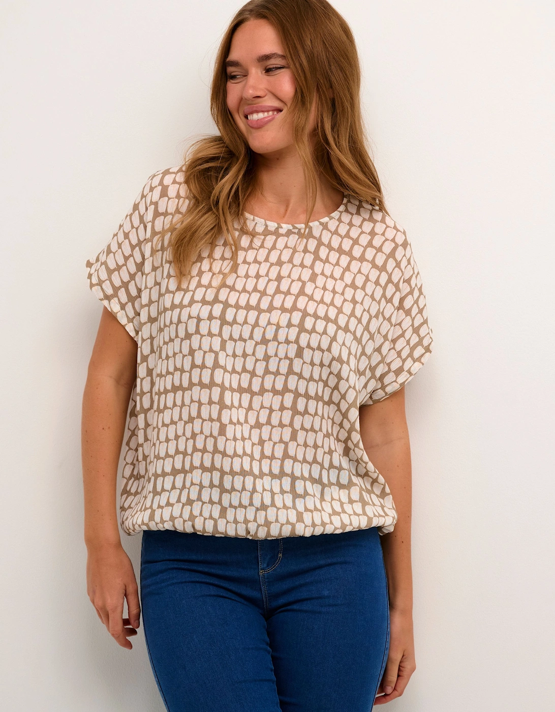 KAlokia Short Sleeve Printed Blouse, 2 of 1
