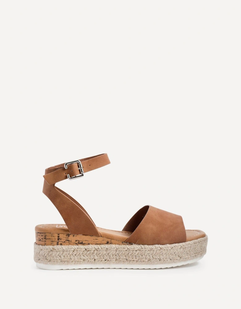 Paradise Tan Nubuck Espadrille Flatform Sandals