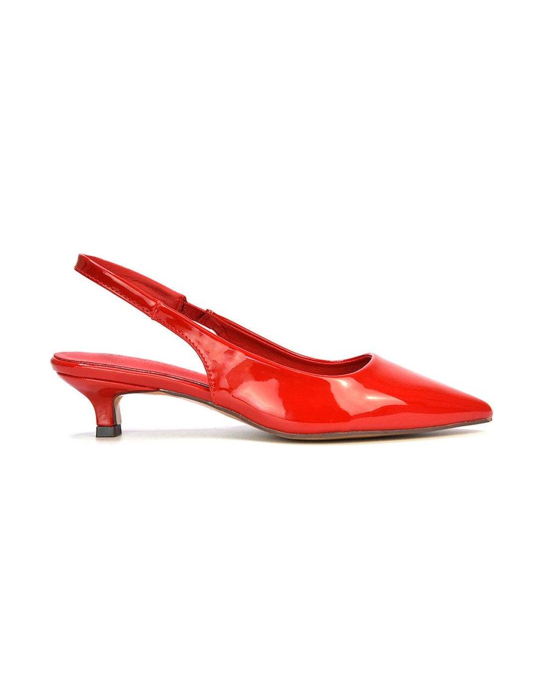 'Jenny'  Pointed Toe Low Kitten Heel Slingback Pumps, 2 of 1