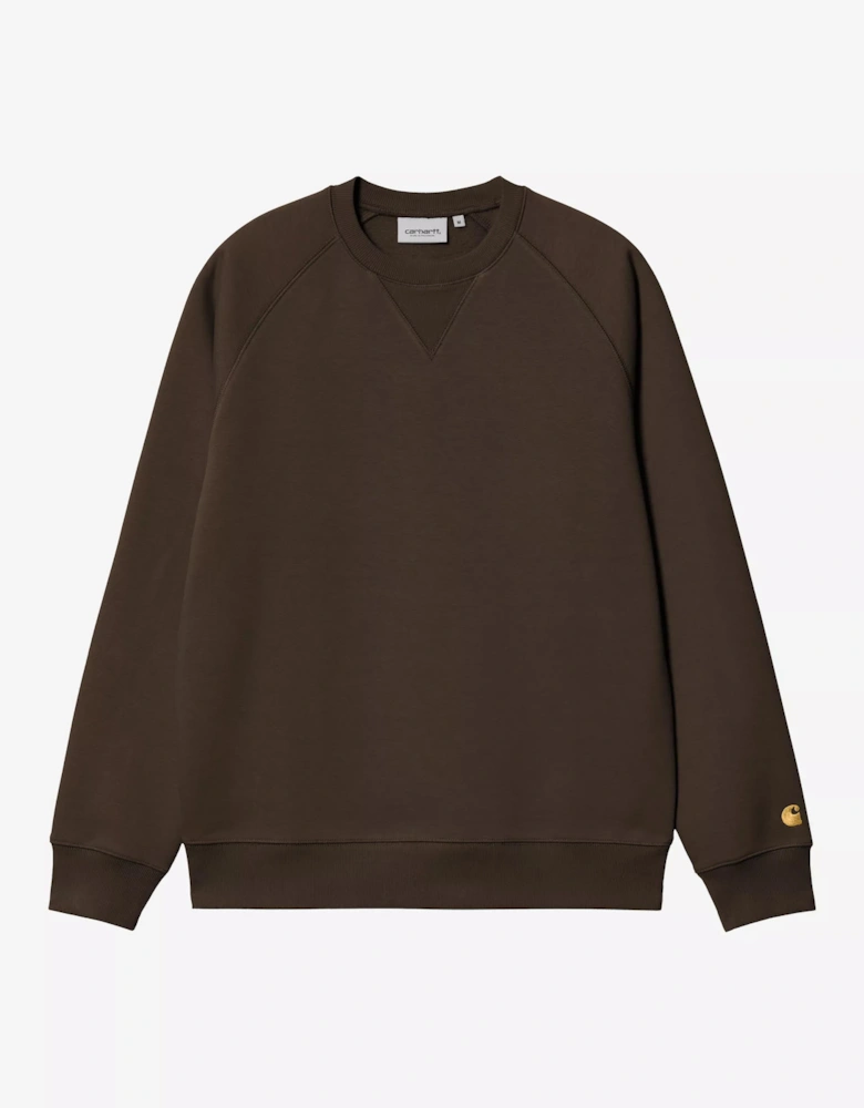CARHARTT CHASE SWEATSHIRT TOBACCO/GOLD