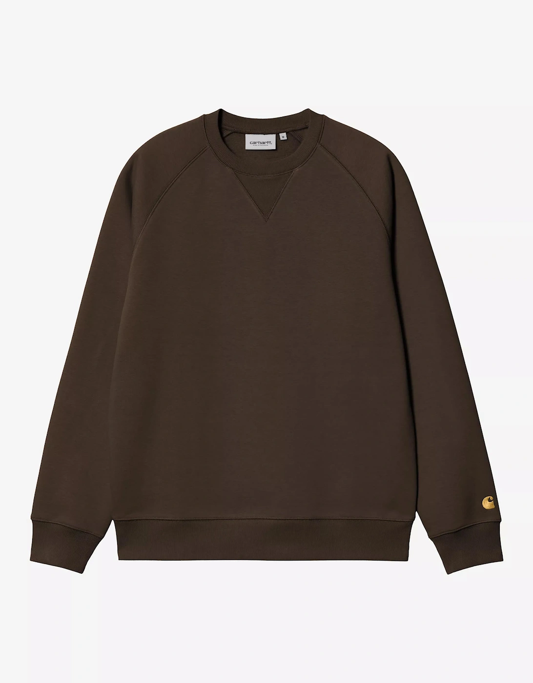 CARHARTT CHASE SWEATSHIRT TOBACCO/GOLD
