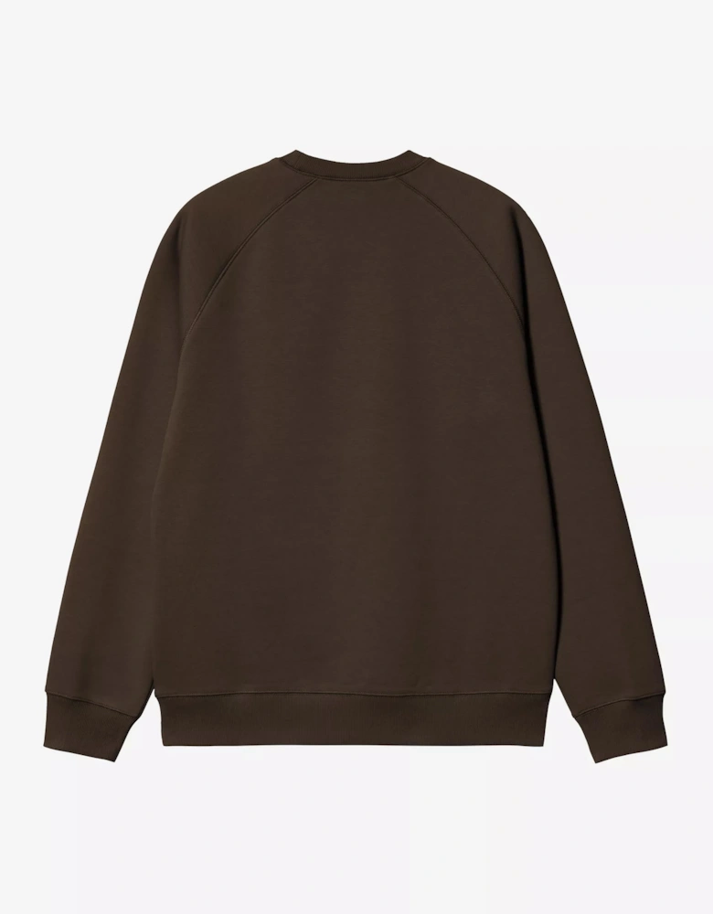 CARHARTT CHASE SWEATSHIRT TOBACCO/GOLD