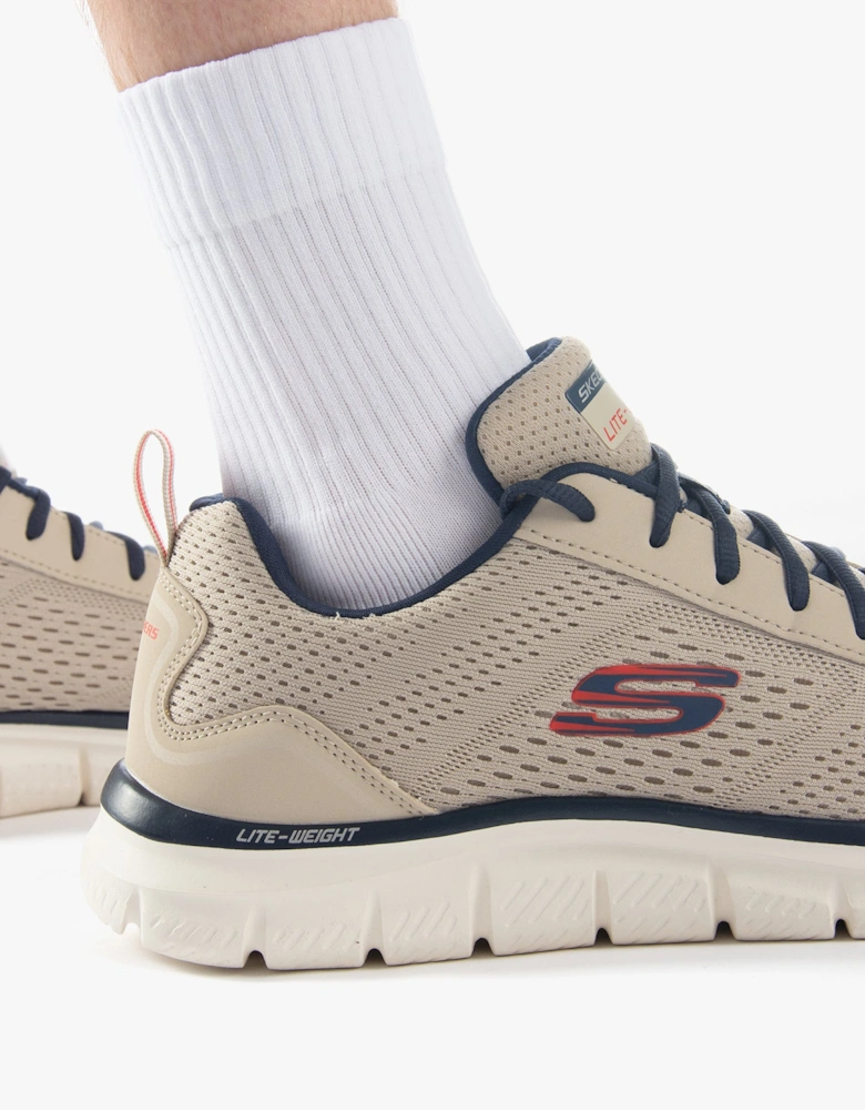 232758/TPNV TRACK - LESHUR Mens Trainers Taupe/Navy