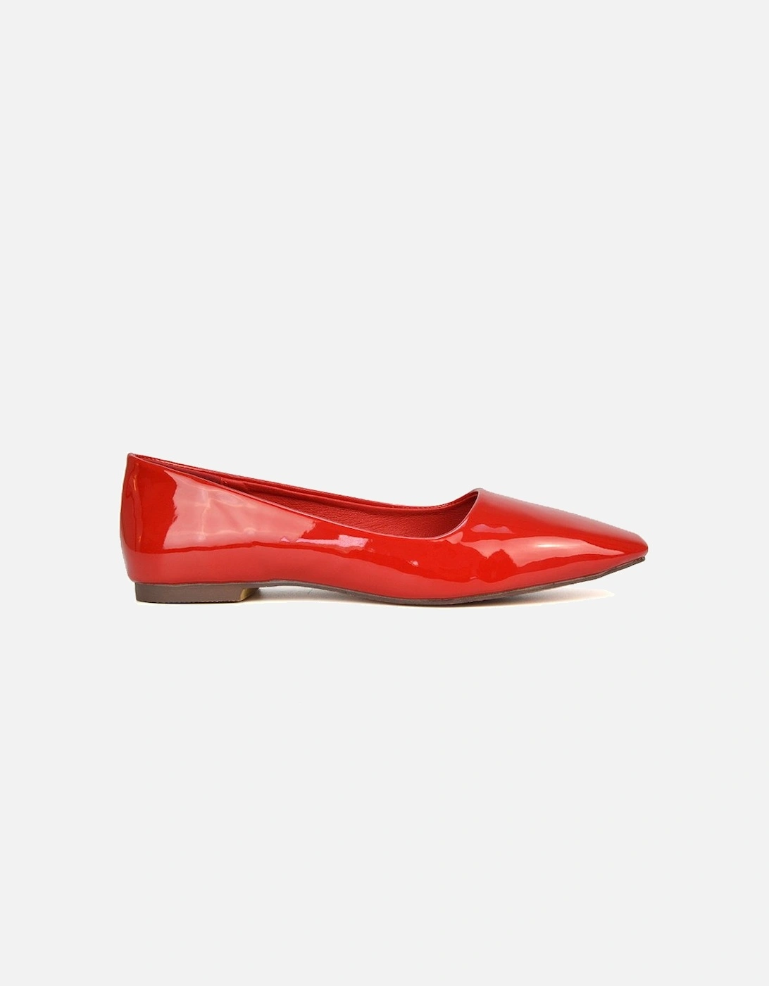 'Maci' Square Toe Slip On Flat Heel Ballerina Pumps, 2 of 1