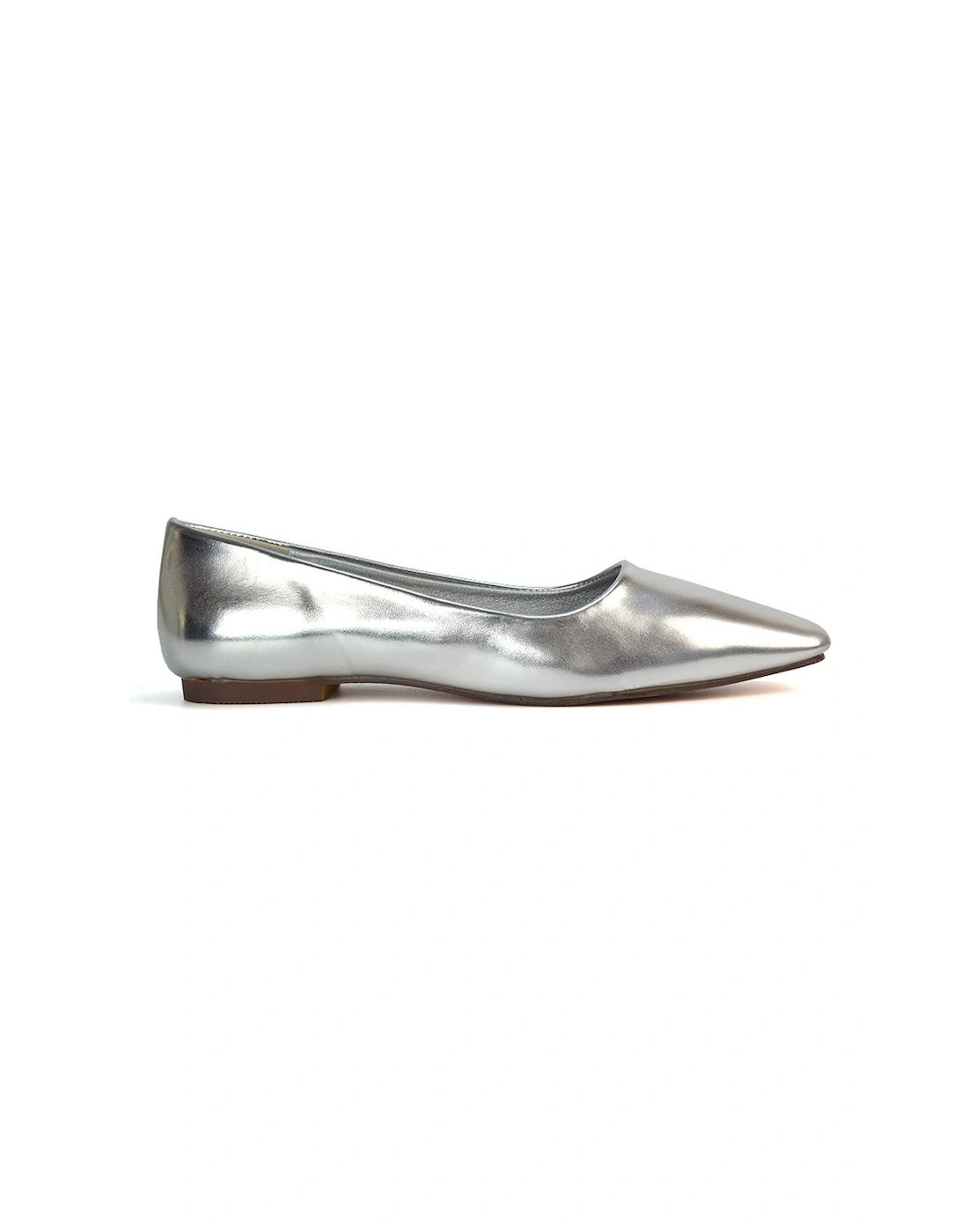 'Maci' Square Toe Slip On Flat Heel Ballerina Pumps, 2 of 1