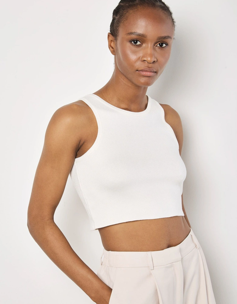 Racer Knitted Crop Top