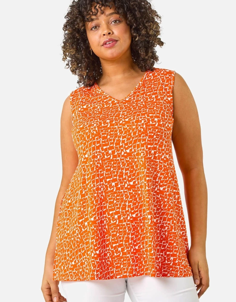 Curve V-Neck Swing Vest Top