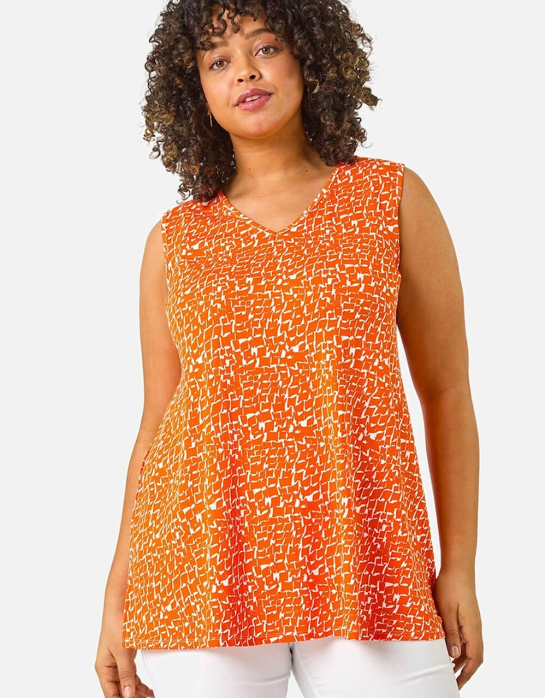 Curve V-Neck Swing Vest Top, 2 of 1