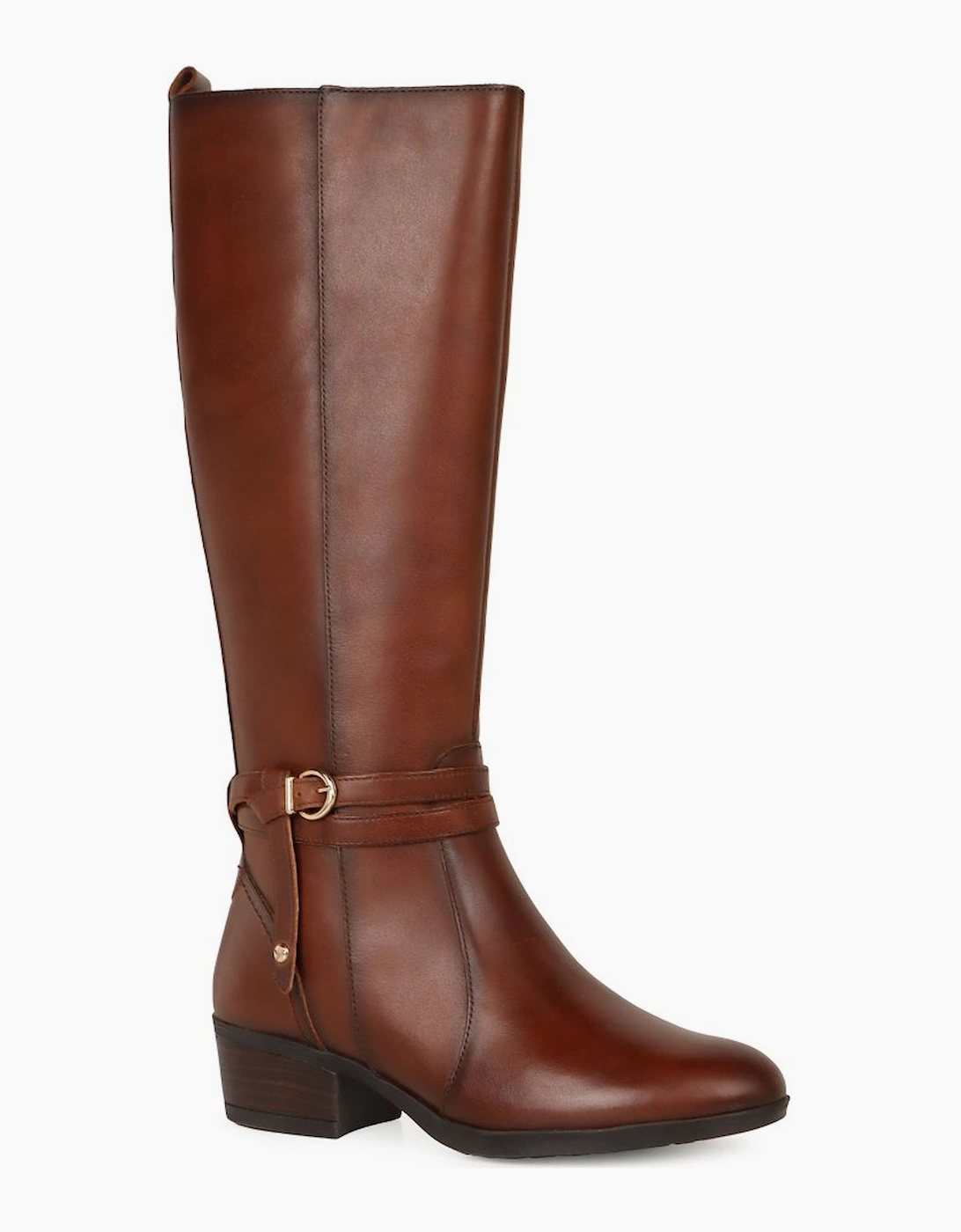 Pikolinos Daroca Long Buckle Tan Leather Womens knee-high boots W1U9764-202 in a Plain Leather in Size 39 - Image 3