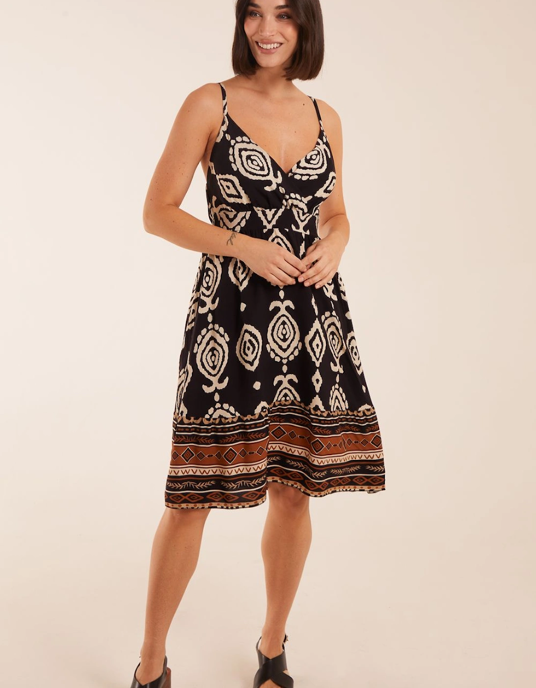 Crossover Aztec Border Dress, 2 of 1