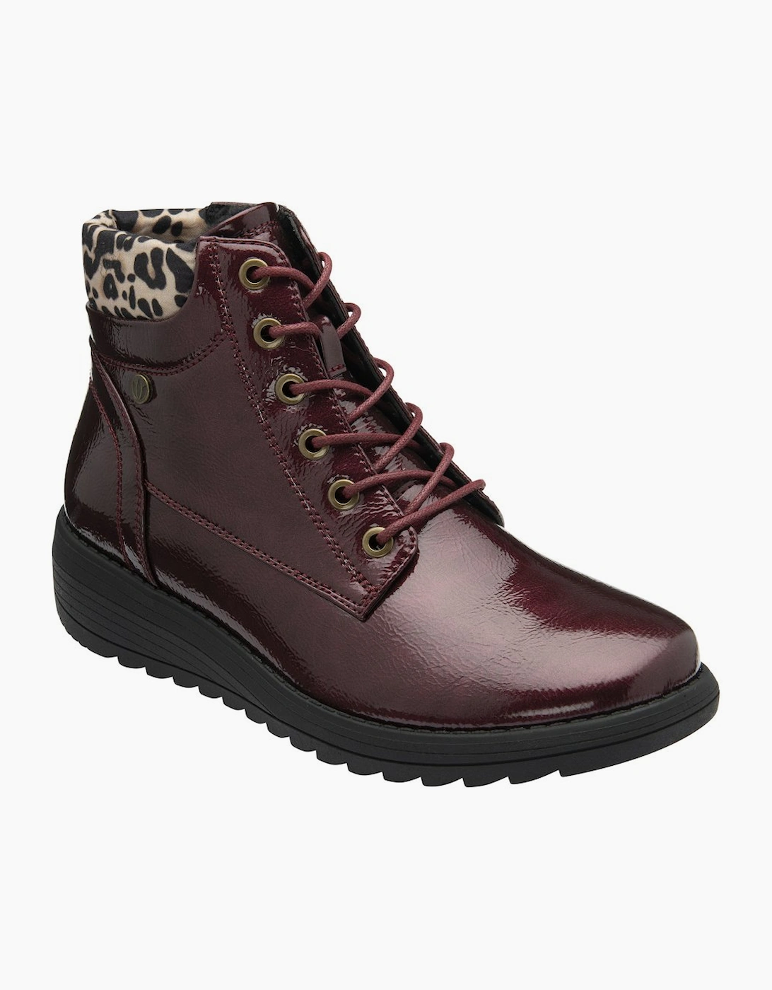 Lotus Women's Abelia Womens Ankle Boots - Red - Size: 6