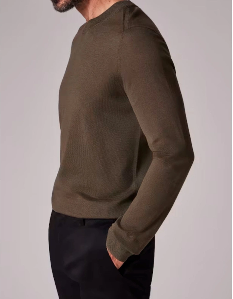 Crew Neck Sweater 63 Khaki