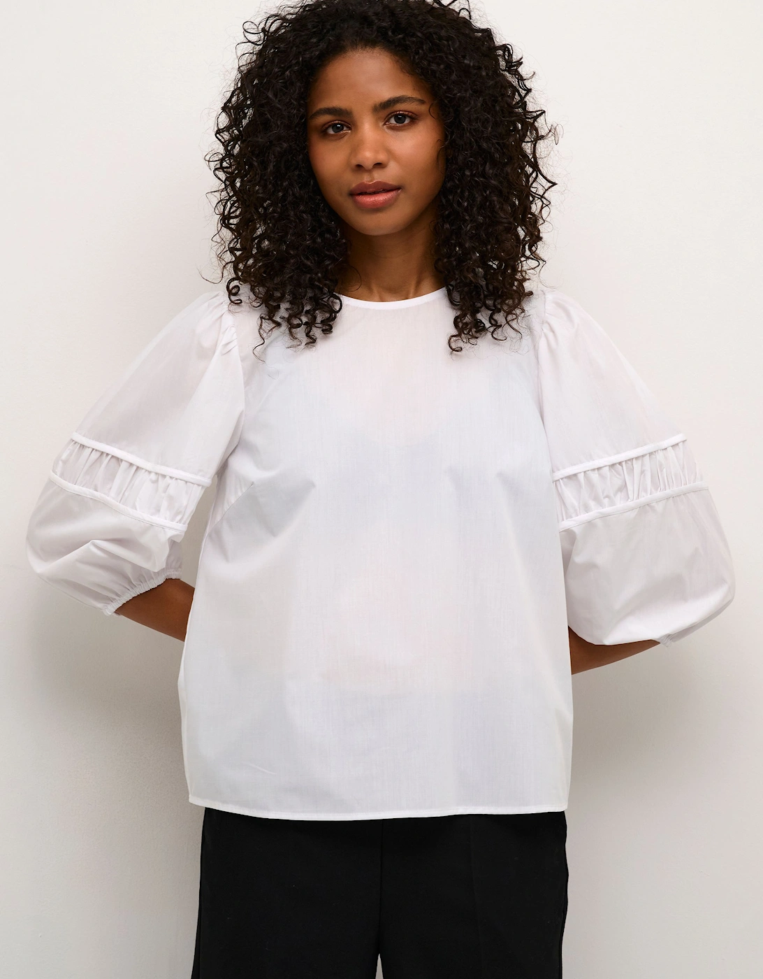 KAemma 3/4 Sleeve Casual Fit Blouse Plain, 2 of 1