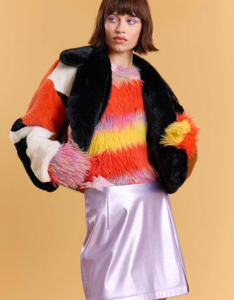 Hand Crafted Bamboo Faux Fur Lucky Coat