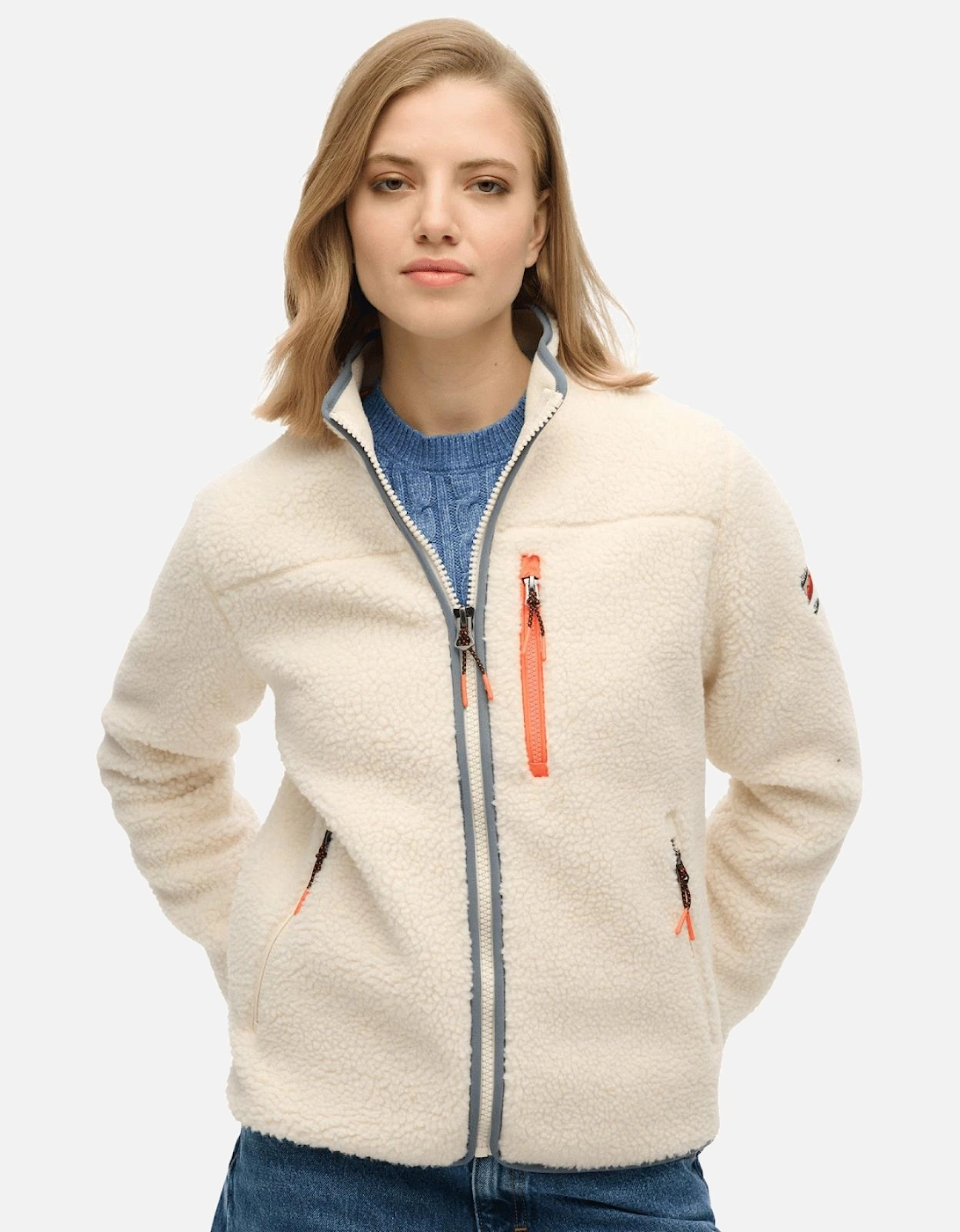 Womens Outdoor Full Zip Fleece, 2 of 1