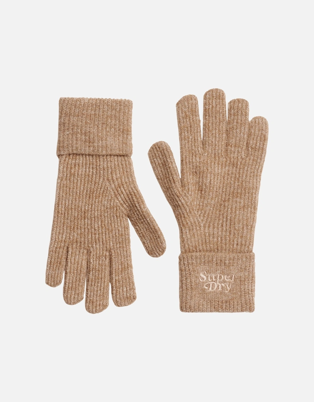 Womens Soft Rib Knit Winter Gloves, 2 of 1