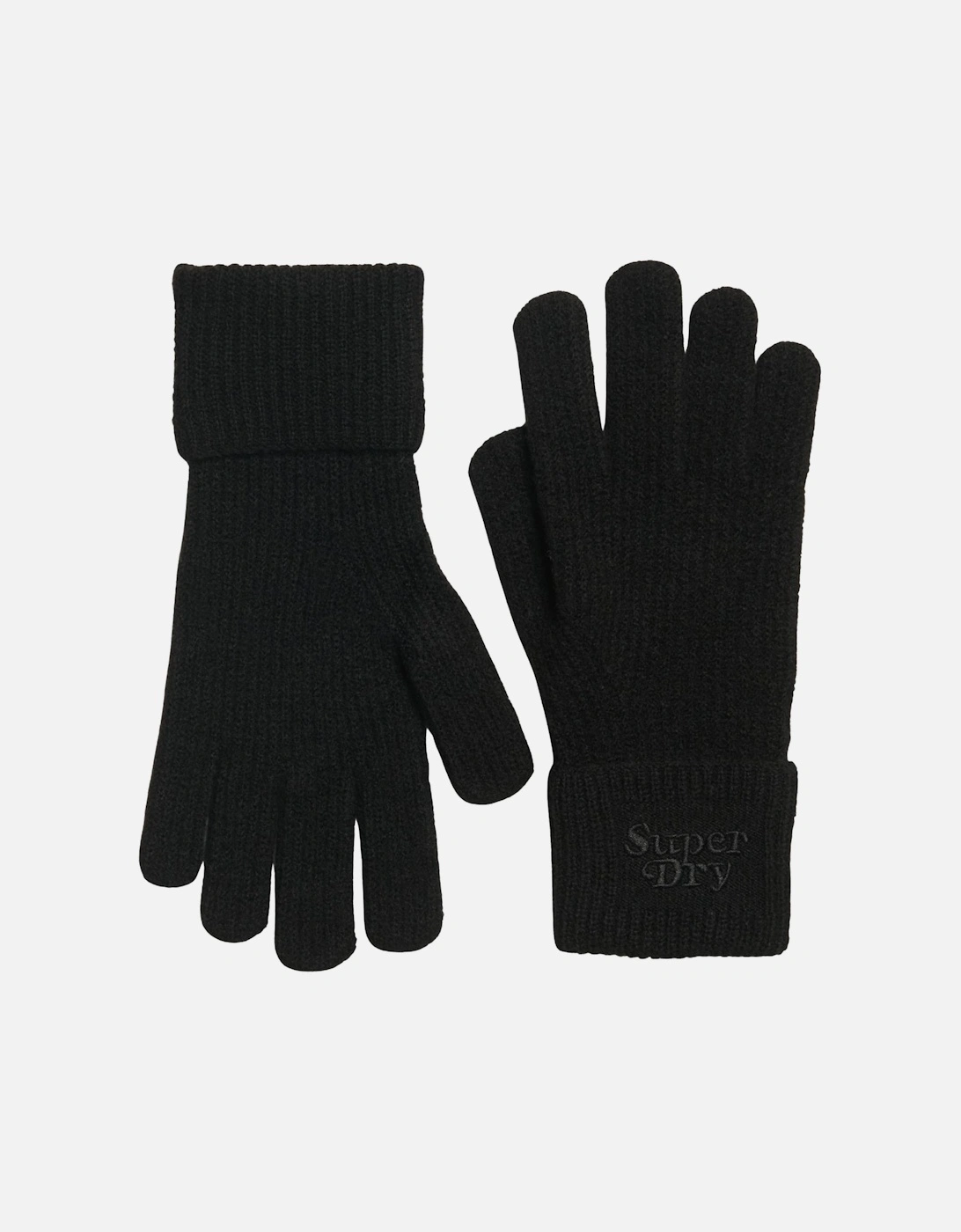 Womens Soft Rib Knit Winter Gloves, 2 of 1