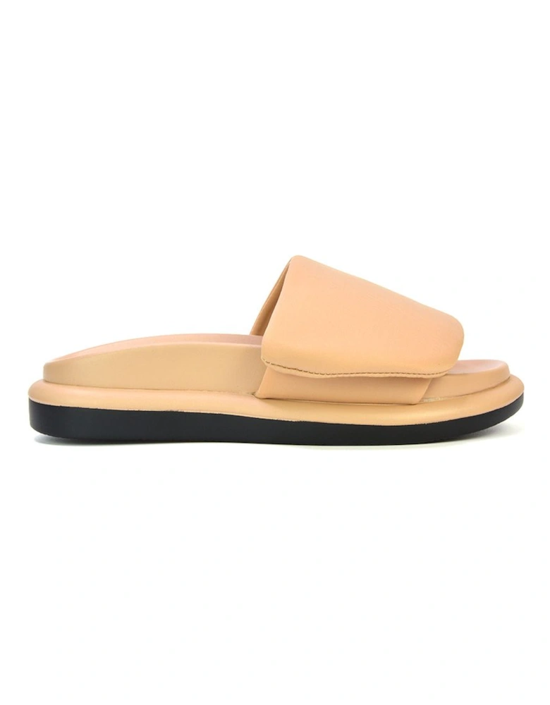 'Geri' Slip On Adjustable Strap Flatform Slider Flat Sandals