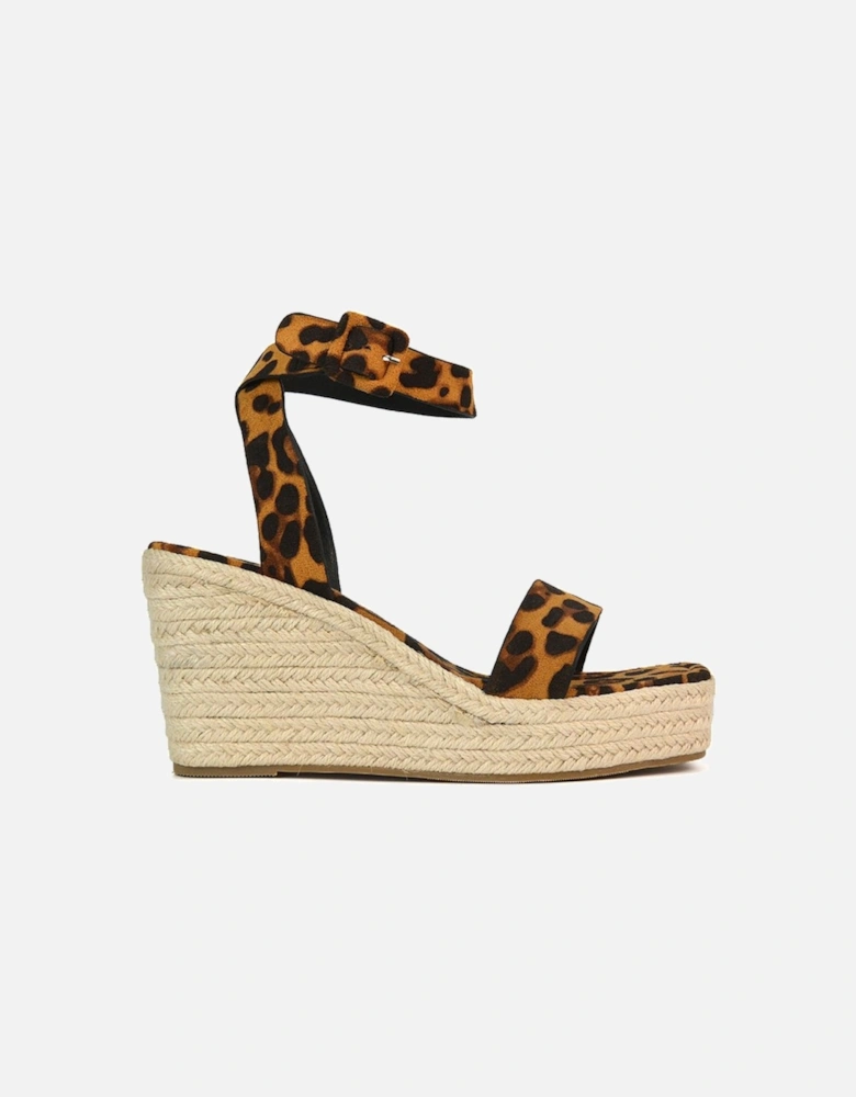 'Linda' Strappy Platform Woven Wedge Heel Sandals