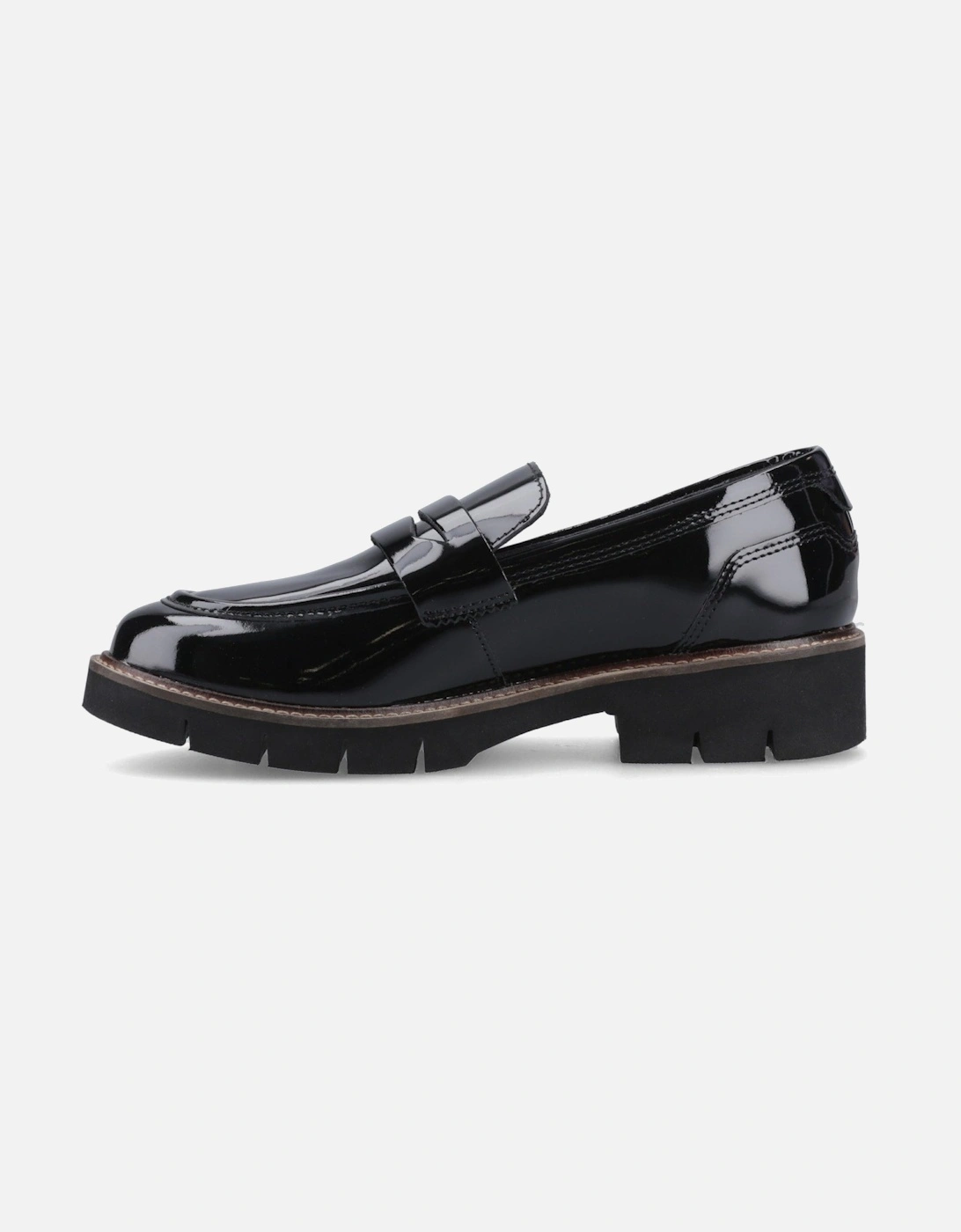 Kaltin Patent Leather Women's Black Loafers