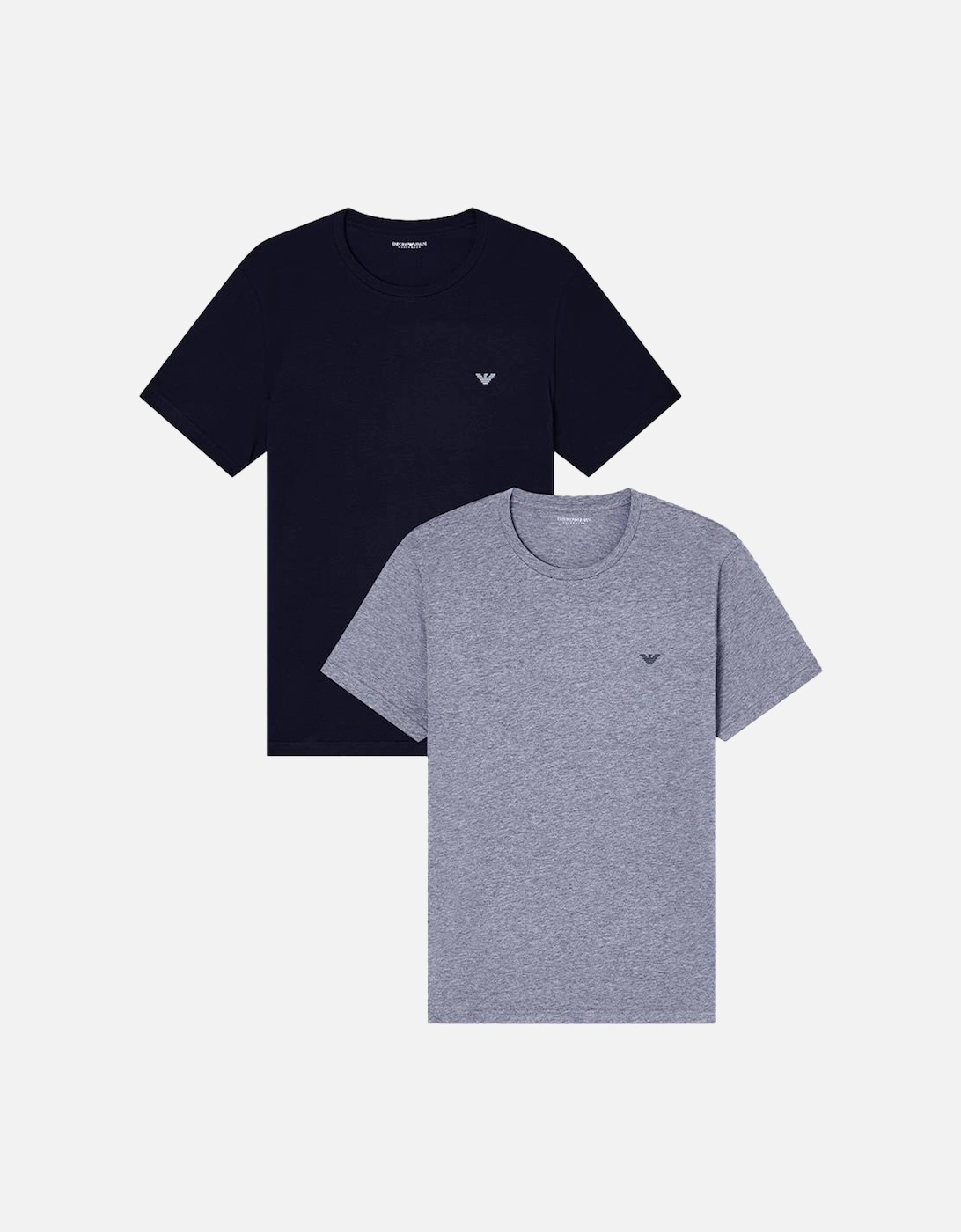 2-Pack Endurance Crew-Neck T-Shirts, Armani Blue/Grey, 2 of 1