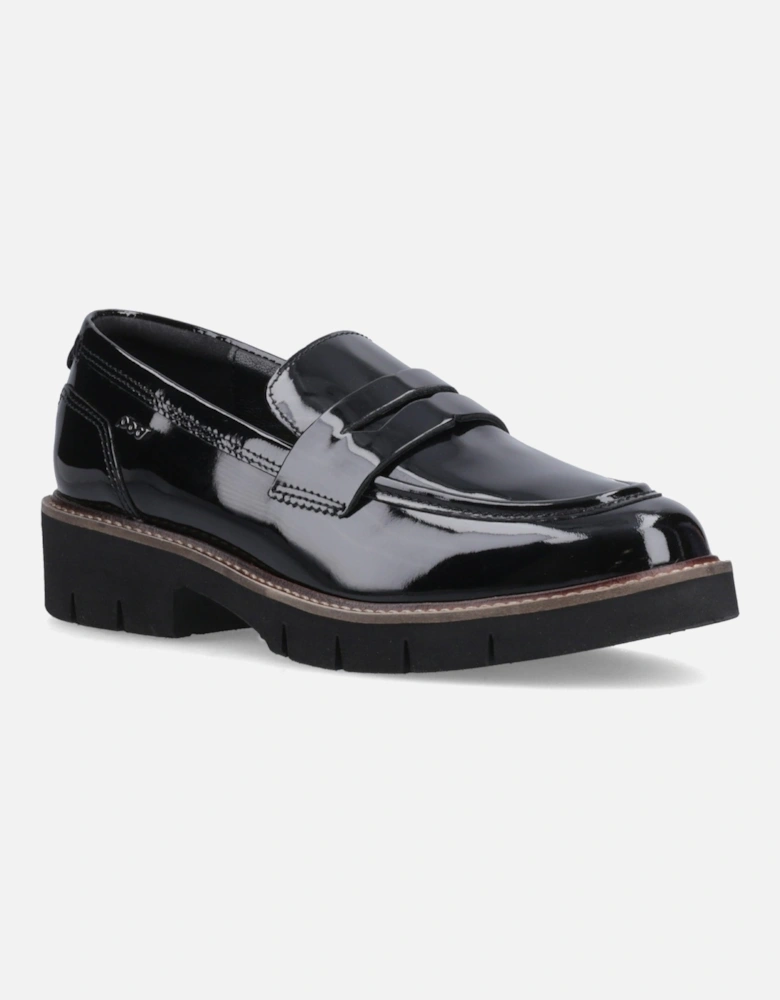 Kaltin Patent Leather Women's Black Loafers