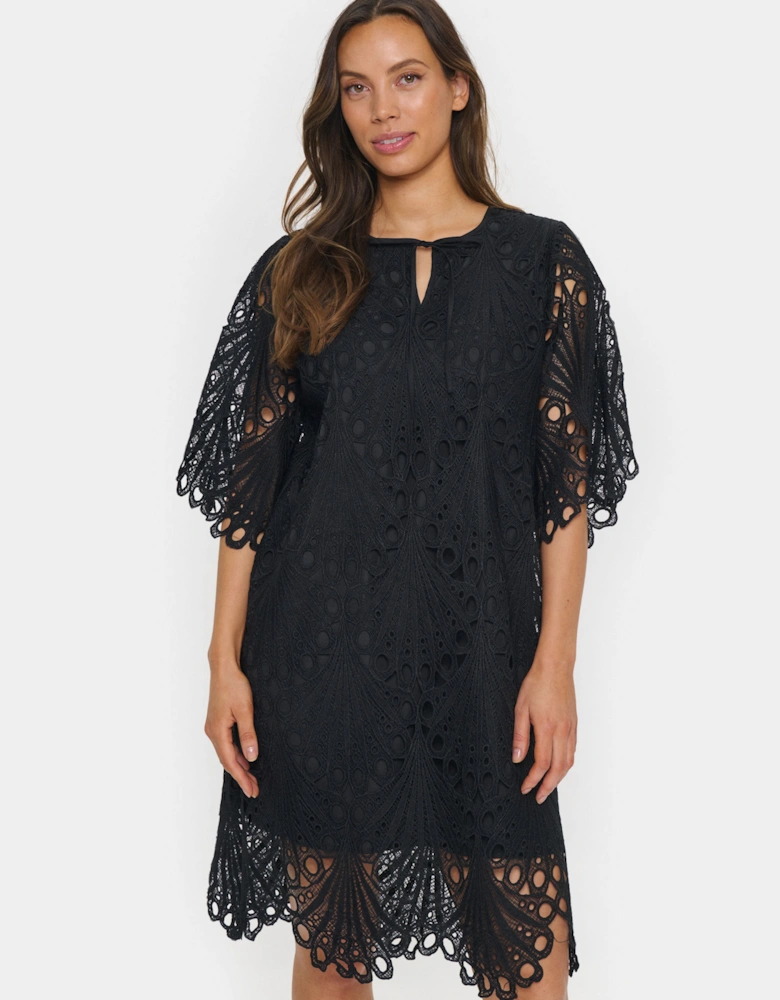 JiliannaSZ Scalloped Edges Lace Dress