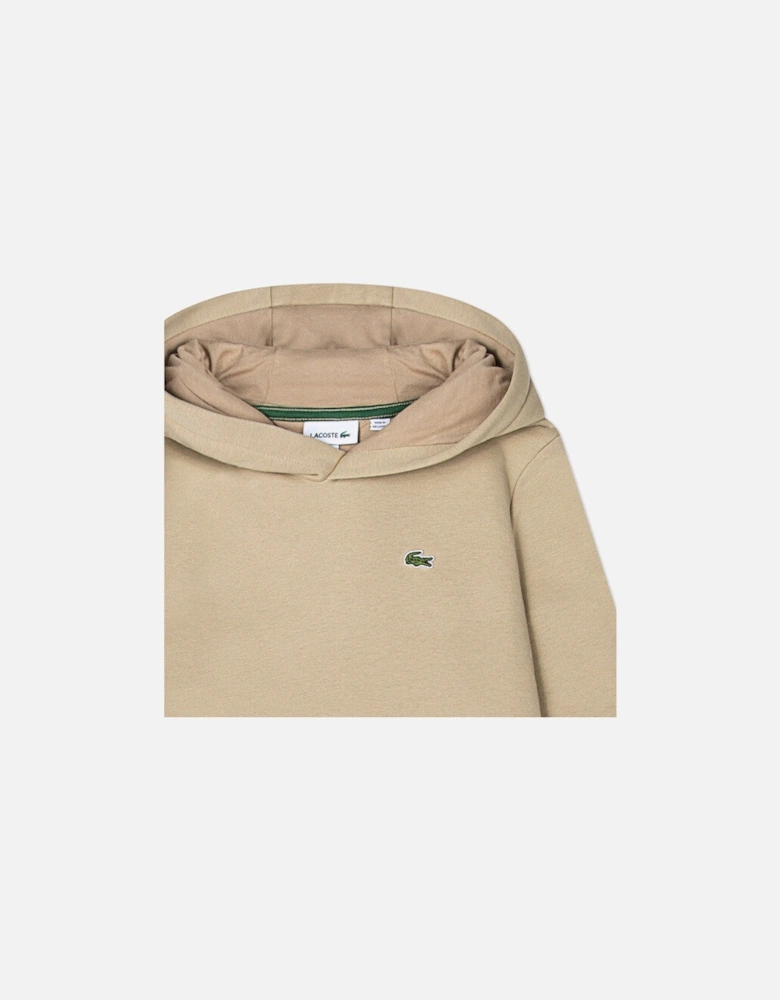 BEIGE HOODED SWEATSHIRT