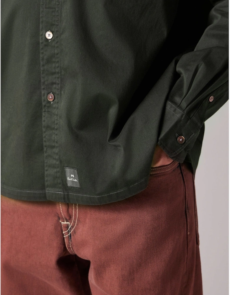 PS LS Casual Fit shirt 38 Green
