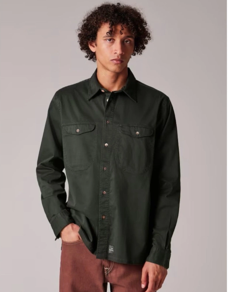 PS LS Casual Fit shirt 38 Green