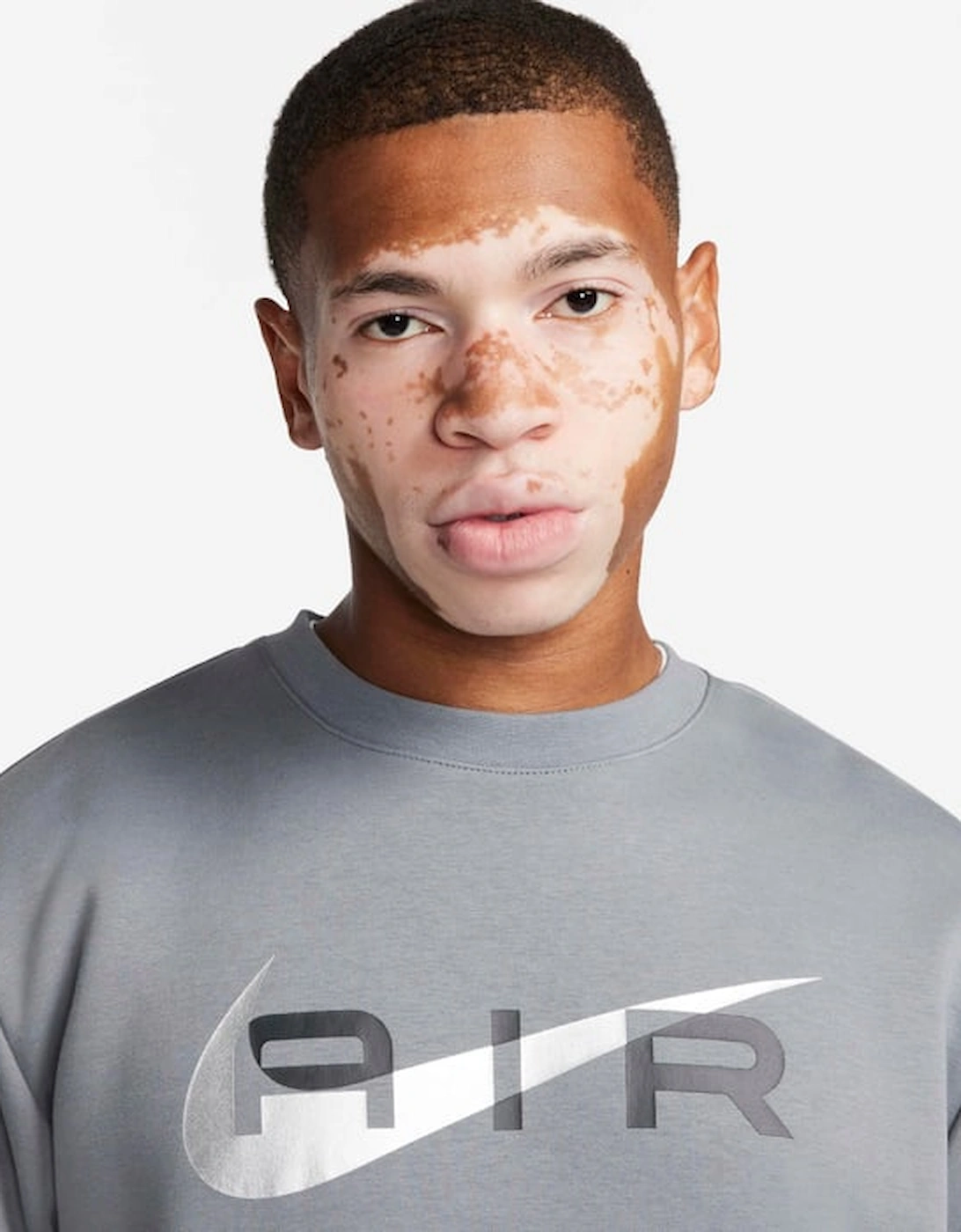 Air Swoosh Fleece Sweatshirt  Grey