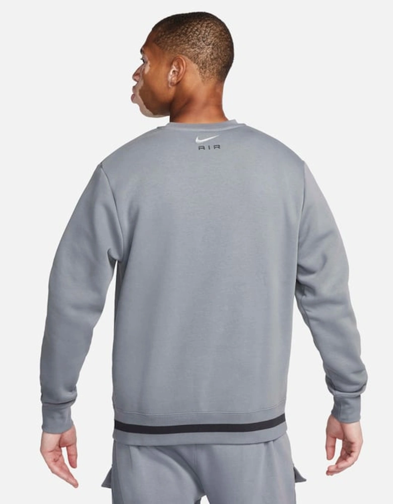 Air Swoosh Fleece Sweatshirt  Grey