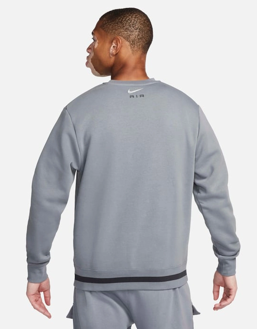 Air Swoosh Fleece Sweatshirt  Grey