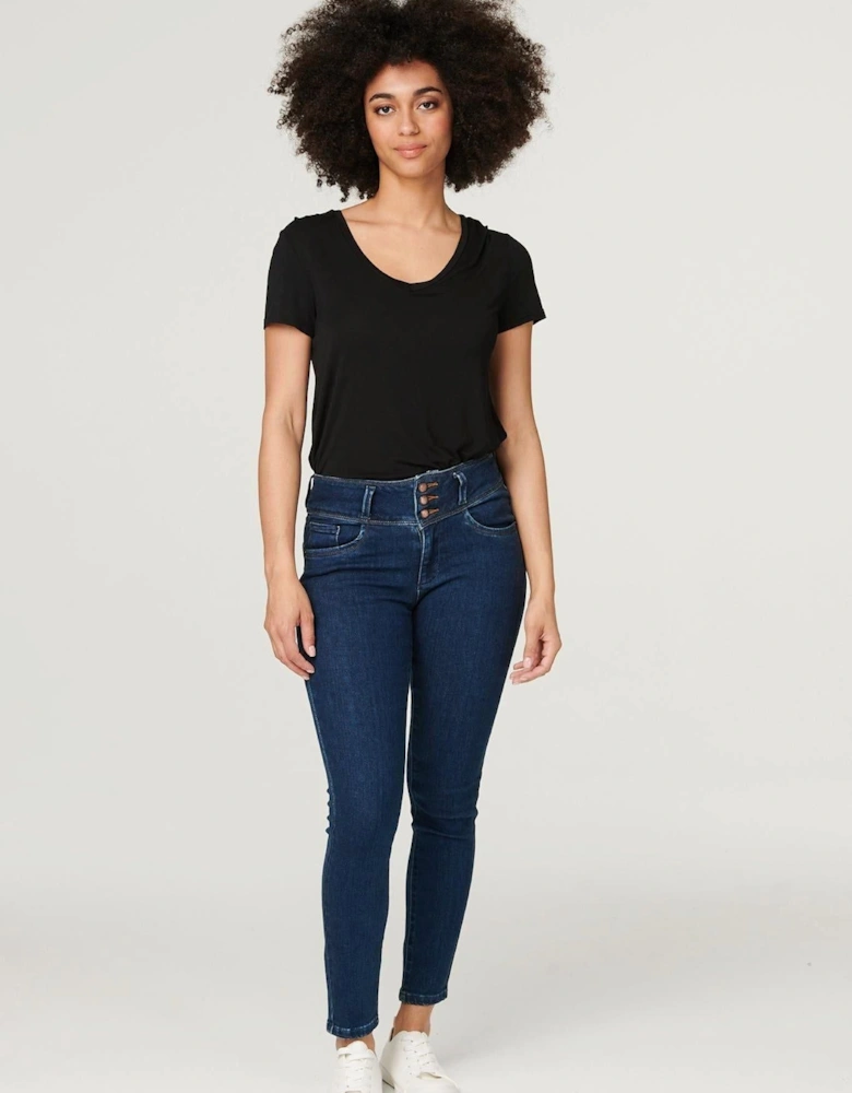 Denim High Waist Skinny Jeans