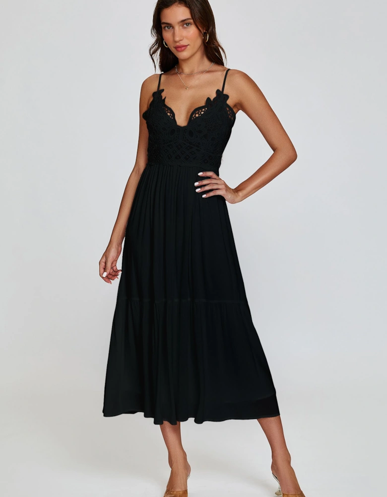 Lace Top Maxi Dress